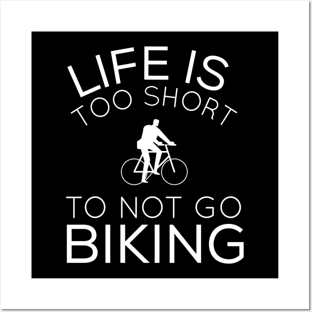 Nice saying bike bicycle cyclist Wall Art by ShirtyLife